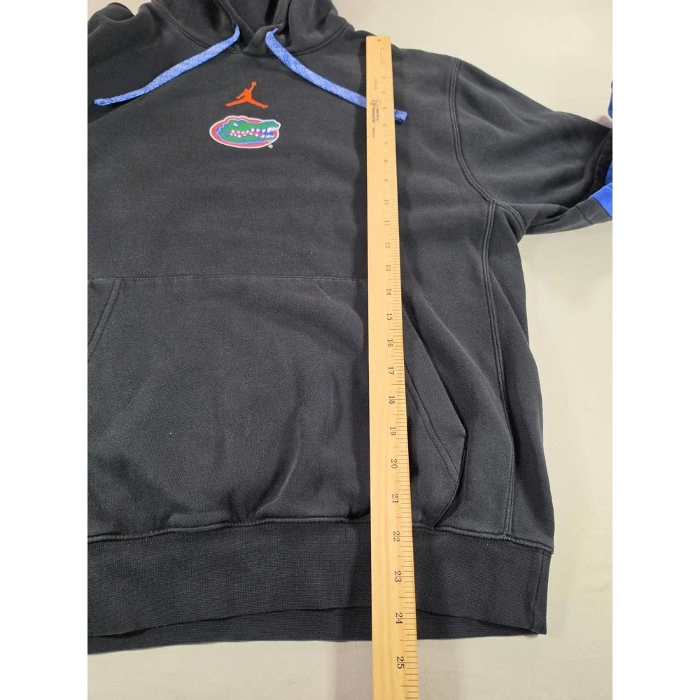 Jordan Florida Gators Hoodie Mens Small Black Blue Colorblock Jumpman Pullover